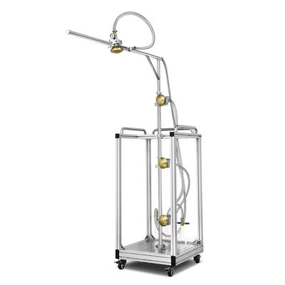 Mobile IPX3 IPX4 Hand-hold Rain Tester with 4 Nozzles in Side and Top Spray